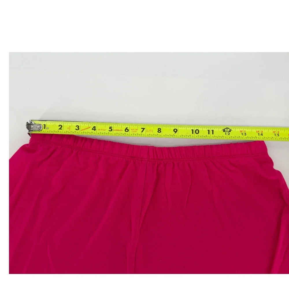 J.Crew Girls Pink Pajama Shorts White Piping Lyocell Blend Loungewear Size S
